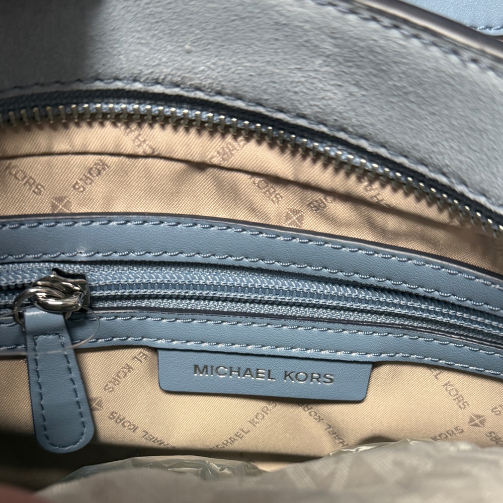 Michael Kors Lillie Soft Blue Hobo Bag - Picture 8 of 10